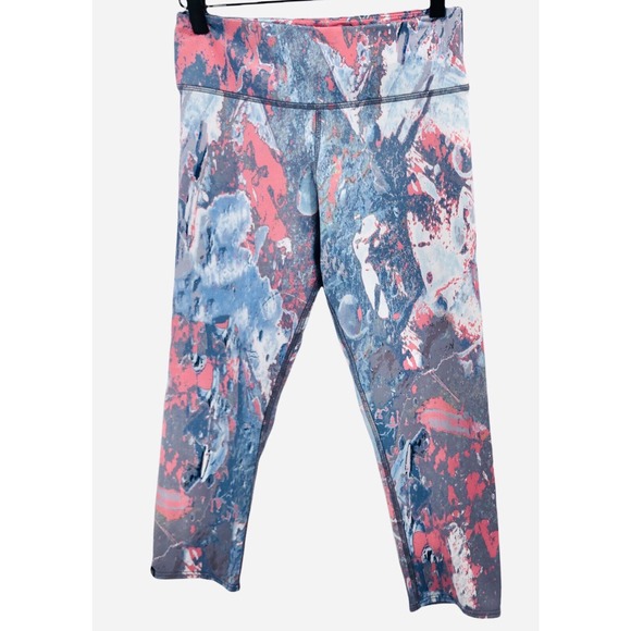 Onzie Flow Womens Size M/L Yoga Printed Compression Capris Activewear Leggings - Picture 1 of 6